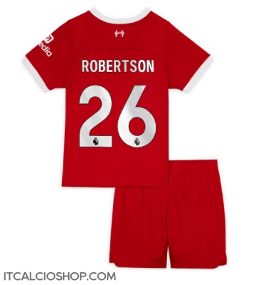 Liverpool Andrew Robertson #26 Prima Maglia Bambino 2023-24 Manica Corta (+ Pantaloni corti)
